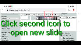 How to create test in SLIDES @ thatquiz.org
