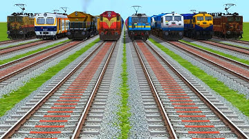 ♻️All Realistic Trains Run At Bumpy Strate line train simulator new update 