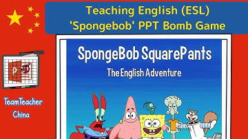 SpongeBob SquarePants PPT Game in IWB Class Lesson Plan | TEFL | TESL