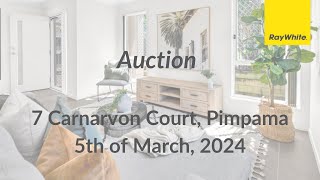 Auction - 7 Carnarvon Court, Pimpama (05/03/2024)