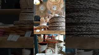 Bohemio artesanía en Palma, sisal y seagras. Gata de Gorgos.