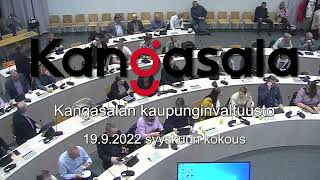 Kangasalan valtuuston syyskuun 2022 kokous