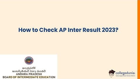 How to Check AP Inter Result 2023?