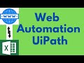 UiPath Tutorial 14 - Web Automation UiPath Example | Excel to Web Automation in UiPath