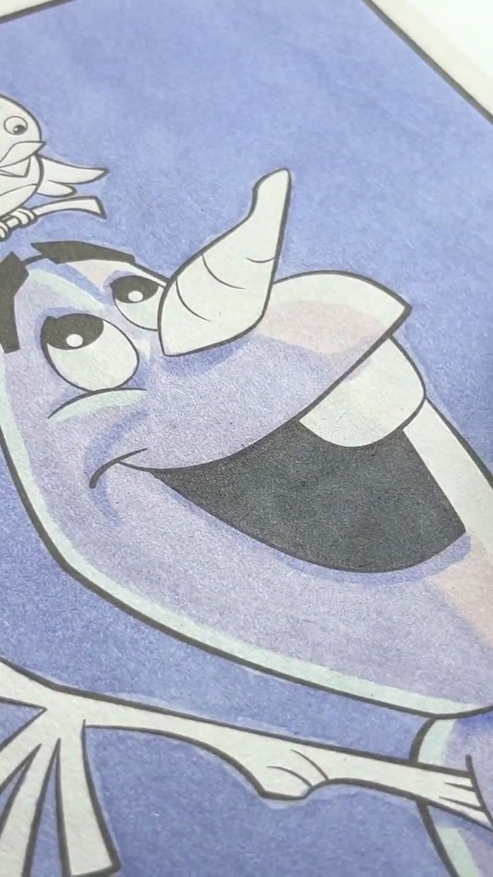 Watch Olaf Come to Life With Color! ❄️✨ #Shorts - YouTube