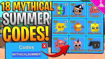 18 MYTHICAL SUMMER CODES IN ROBLOX MINING SIMULATOR! *FREE MYTHICAL SCYTHE*