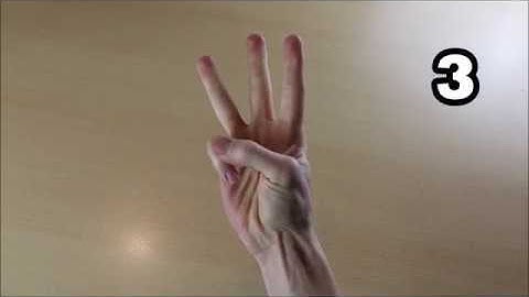 Numbers 1 to 30 in British Sign Language BSL - Right Handed Signer Point of View