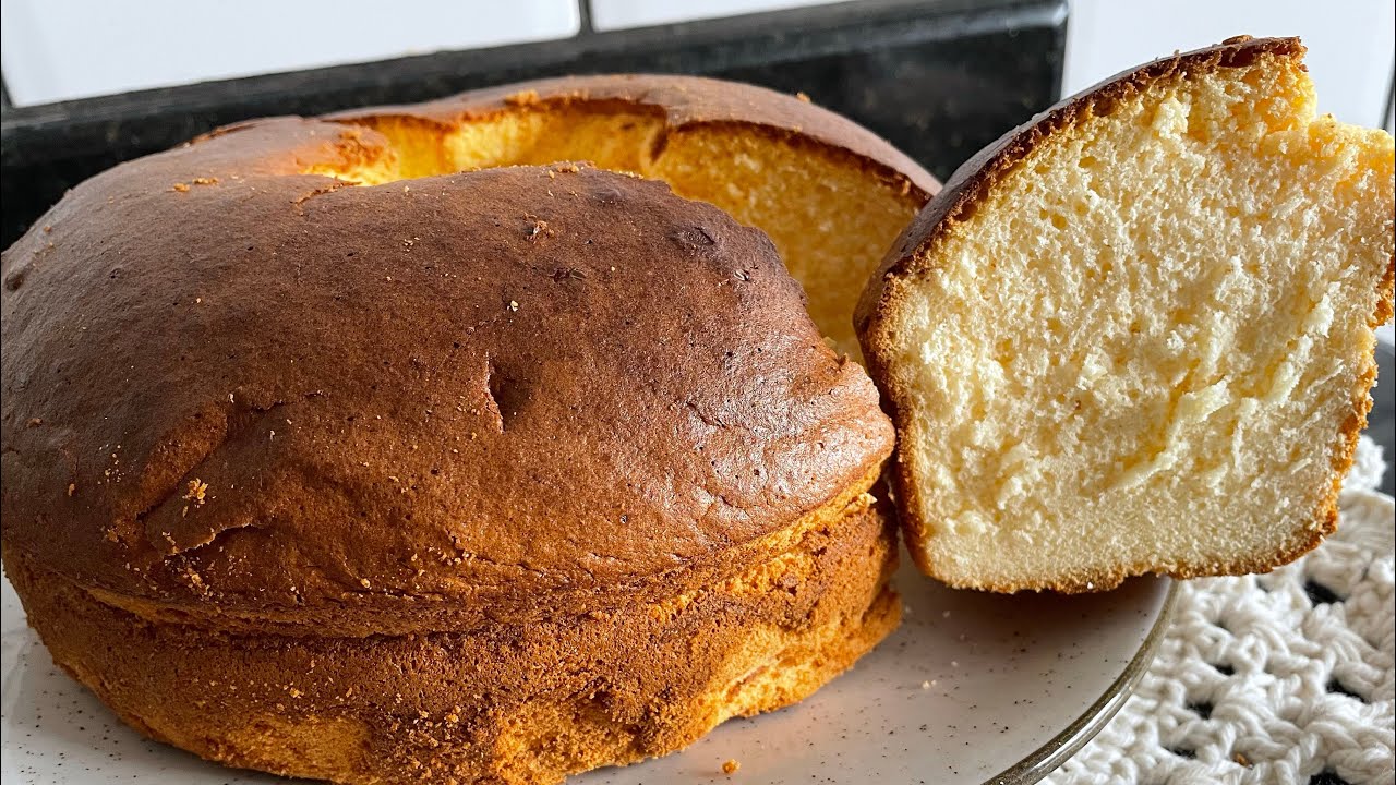 ⭐ BOLO ALGODÃO — Só 3 Ingredientes, Sem Glúten e Leve Como uma Nuvem! ☁️😍