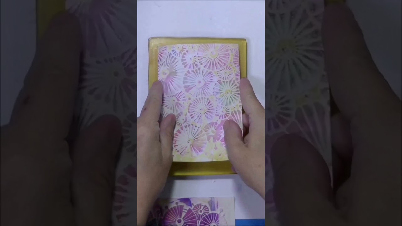 Gel Press Print A Long Day 3 Permanent Ink #gelpressprintalong2021