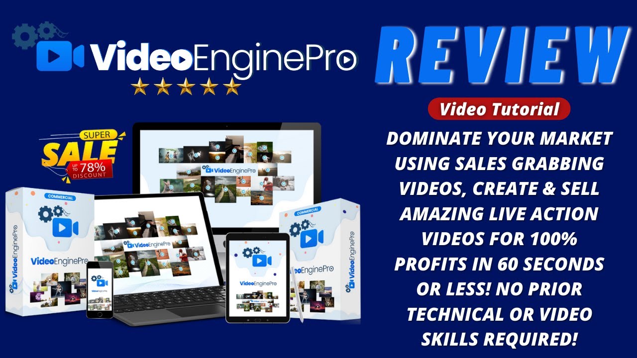 VideoEnginePro Review 2021 - Create And Sell Videos For 100% Profit! (Video Tutorial)