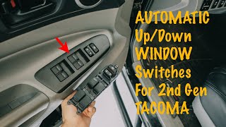 Auto UP and DOWN window switch for the 2nd Gen Tacoma 2012-2015 | Car Trim Home