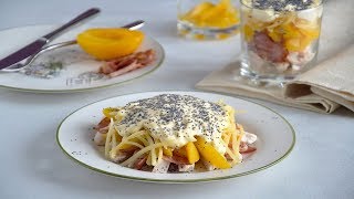 Салат с персиками Салат с персиками