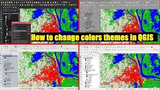 How to change colors themes in QGIS 3.0 | Load QSS - UI themes | color background in qgis