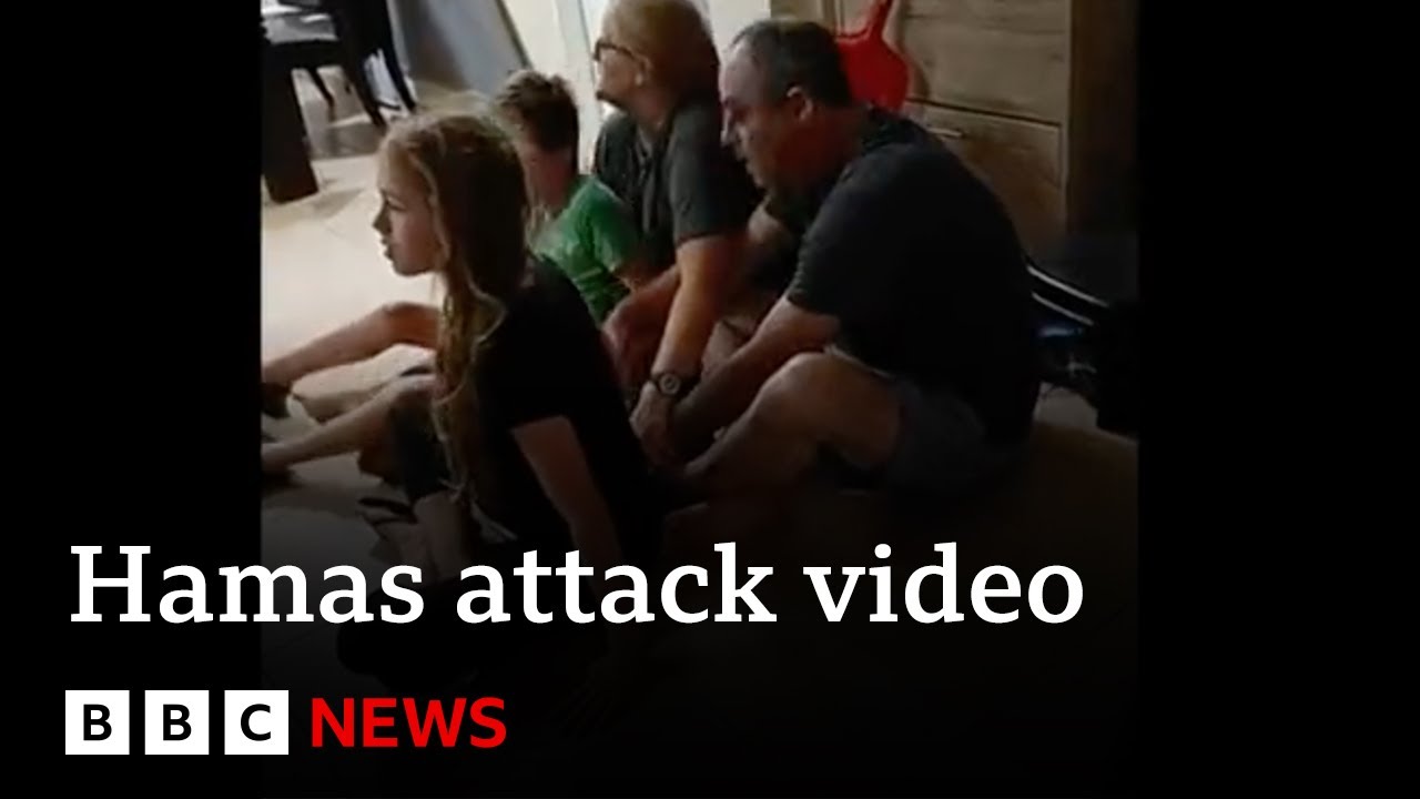 Shocking video of family held captive by Hamas after killing teenage daughter - BBC News