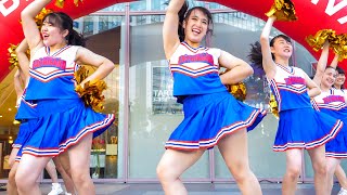 青のJKチアダンス Japanese Girls Cheerleader [4K]