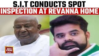 Prajwal Revanna Scandal S.i.t Visits Residence Of H.d. Revanna For Spot Inspection