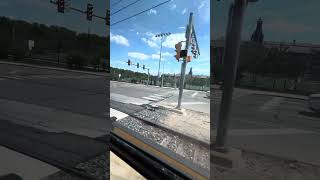Septa route 101 trolley ride as route D1 trolley ride then I got stuck at congress Avenue station 