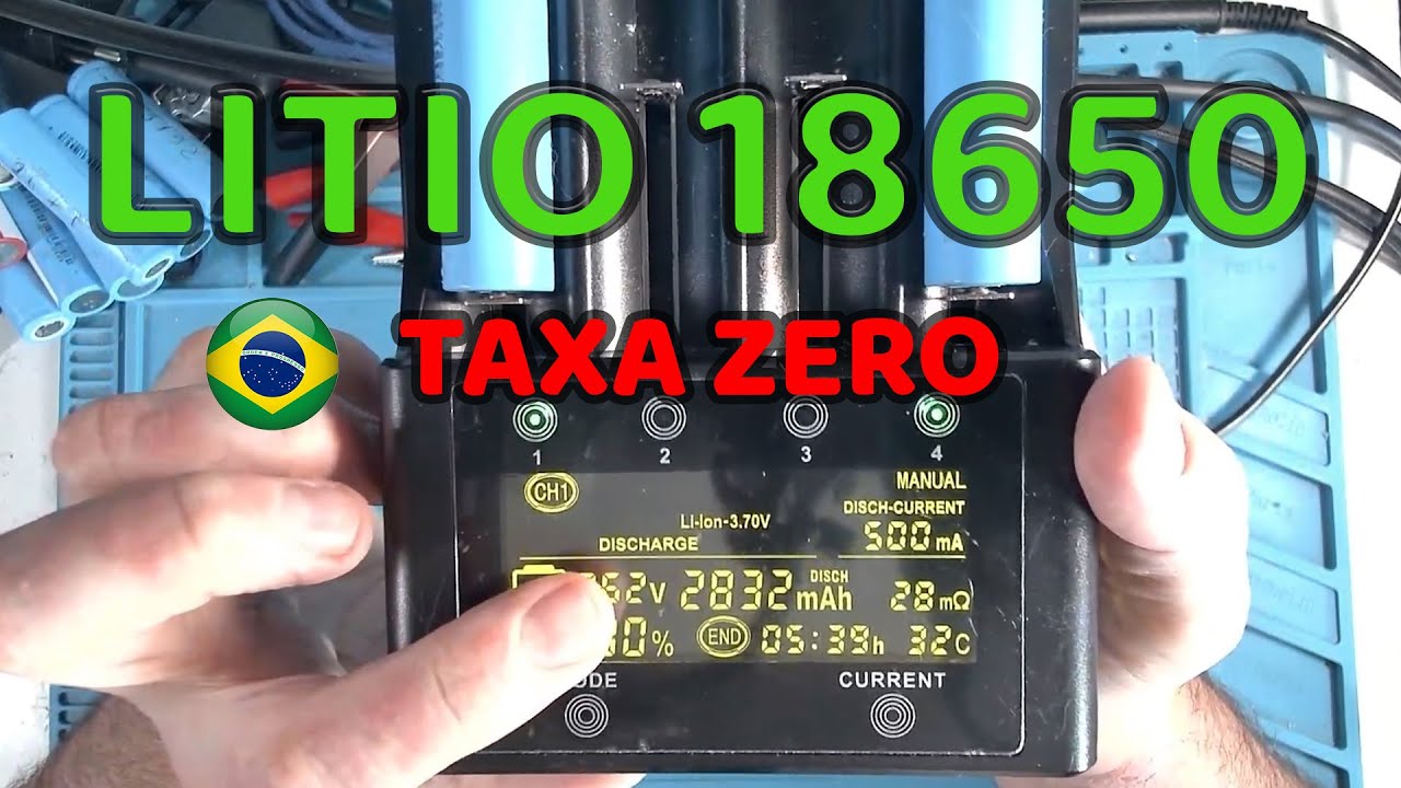 Lítio Baterias 18650 Baratas e de Qualidade no Brasil!, 