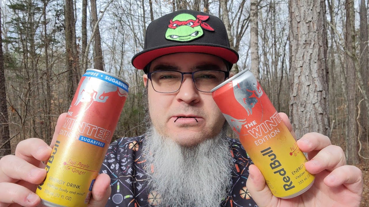 Red Bull - Fuji Apple and Ginger - Winter 2025 Energy Drink Review + Sugar Free