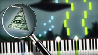 🔺 ILLUMINATI SONG (X-FILES THEME) Piano Cover (Sheet Music + midi) Synthesia Tutorial