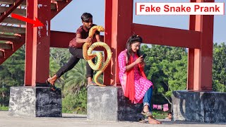 King Cobra Snake Prank  (Part 7) | Fake Snake Prank Video on Public | 4 Minute Fun