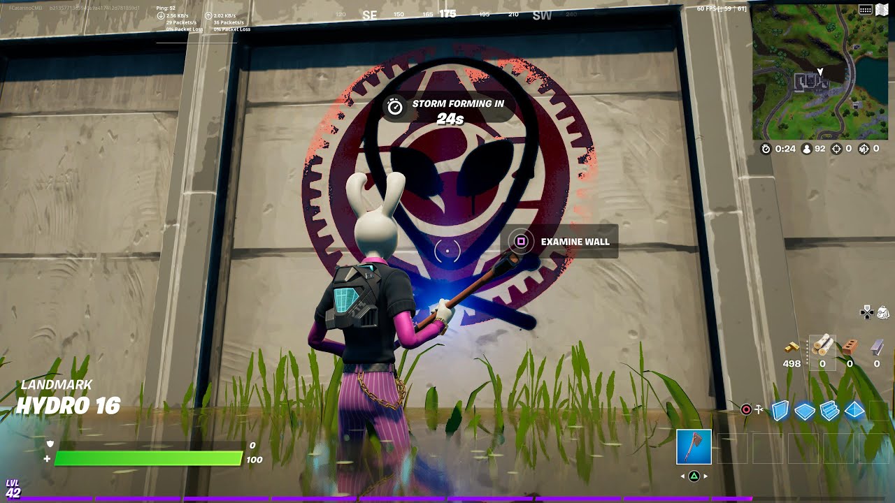 Search For A Graffiti Covered Wall At Hydro 16 Or Near Catty Corner Location Fortnite Youtube