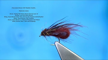 Tying a Chocolate Brown CDC Bubble Caddis by Davie McPhail