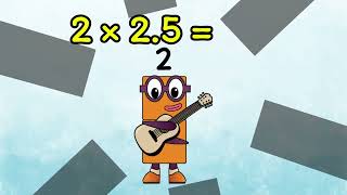Let's Learn Multiplication With (Number 2) of Numberblocks Band | NSO | Numberblocks Decimals Club screenshot 4