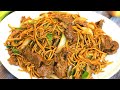 BETTER THAN TAKEOUT - Beef Lo Mein Recipe (牛肉捞面)