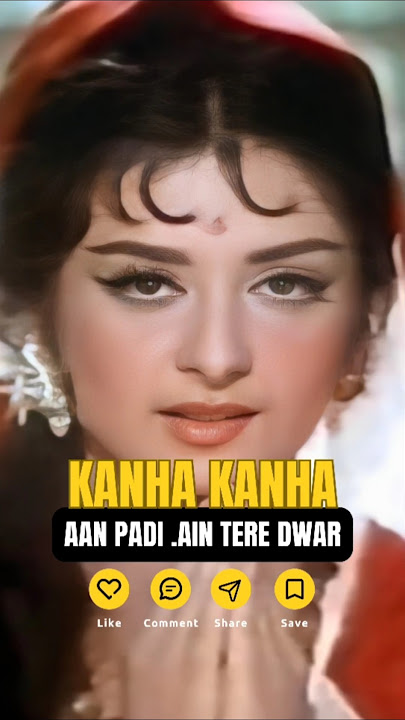 Kanha Kanha Aan padi Mein HD 🙏 | Shagird (1967) | Saira Banu | Lata Mangeshkar #shorts