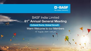 81st Annual General Meeting of BASF India Limited – August 12, 2025