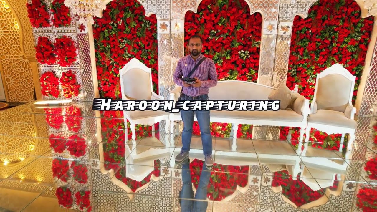 Wedding Decor at Grace Marquee Sialkot - Aerial View - Haroon Capturing