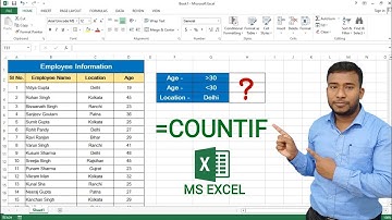 How to use COUNTIF Formula in Microsoft Excel | COUNTIF Function in Excel