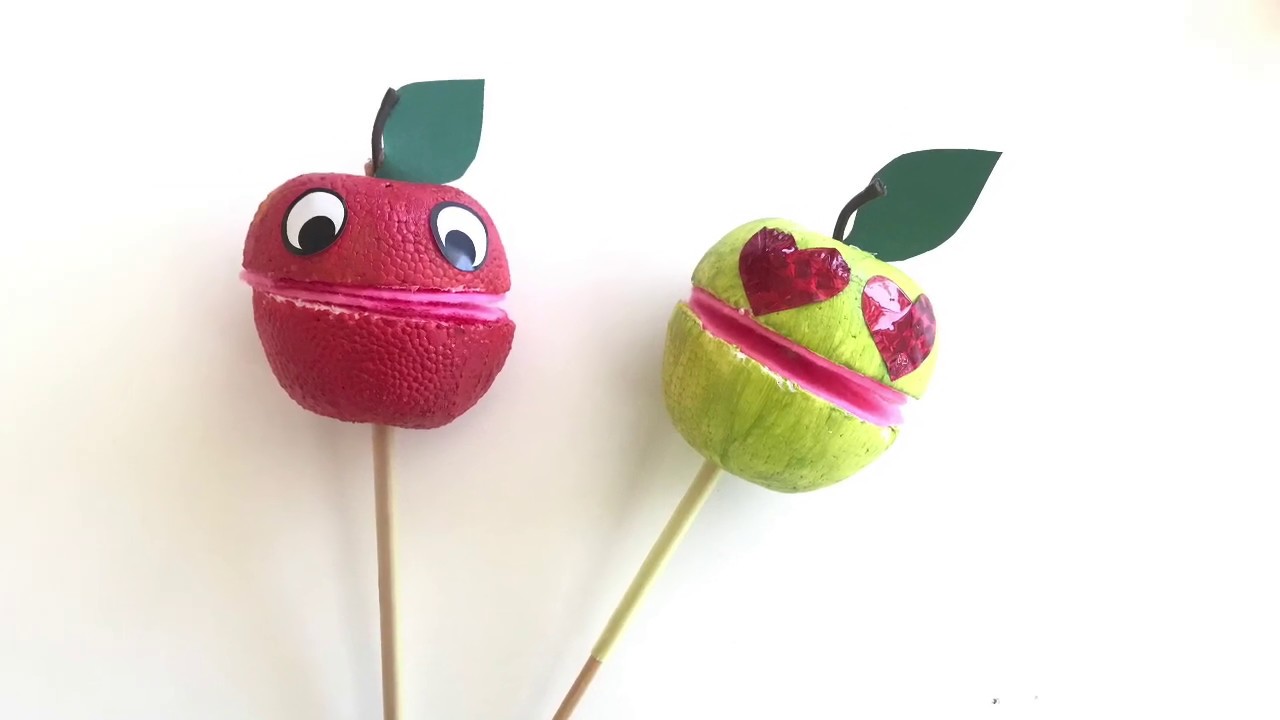 יצירה לראש השנה - בובת תפוח מברכת בשנה טובה