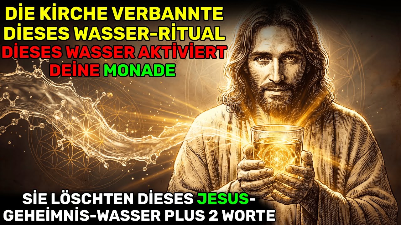 Jesus sprach 2 Worte über Wasser um die Monade zu aktivieren — Trink es und spüre es sofort