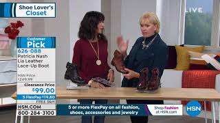 Patricia Nash Lia Leather LaceUp Boot