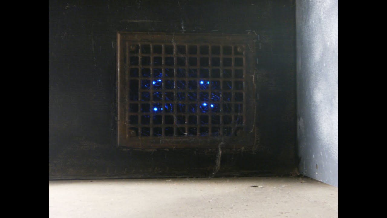 DIY Halloween Props Blinking LED Eyes In Wall Grate Simple & Easy