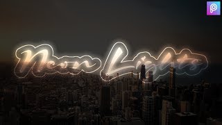 Tranparent & Glowing Text Effect | Picsart & Pixellab
