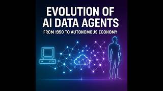 Evolution of AI Data Agents: From 1950 to the Autonomous Economy