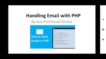 How to send Email using Php part 1