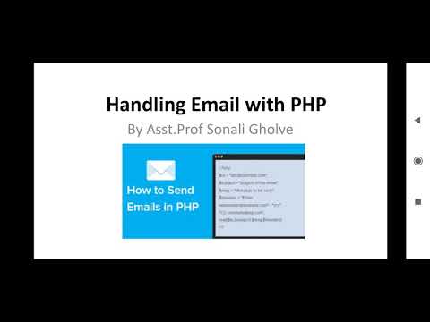 How to send Email using Php part 1