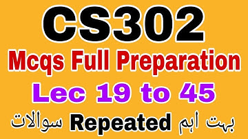 CS302 Finalterm preparation 2024 / Cs302 Final term Preparation 2024 / cs302 final term preparation