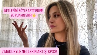 BUNLARI YAPINCA NETLERİN UÇACAKK!  NETLERİNİ NASIL ARTTIRABİLİRSİN? #kpss #lisans #netler #önlisans 