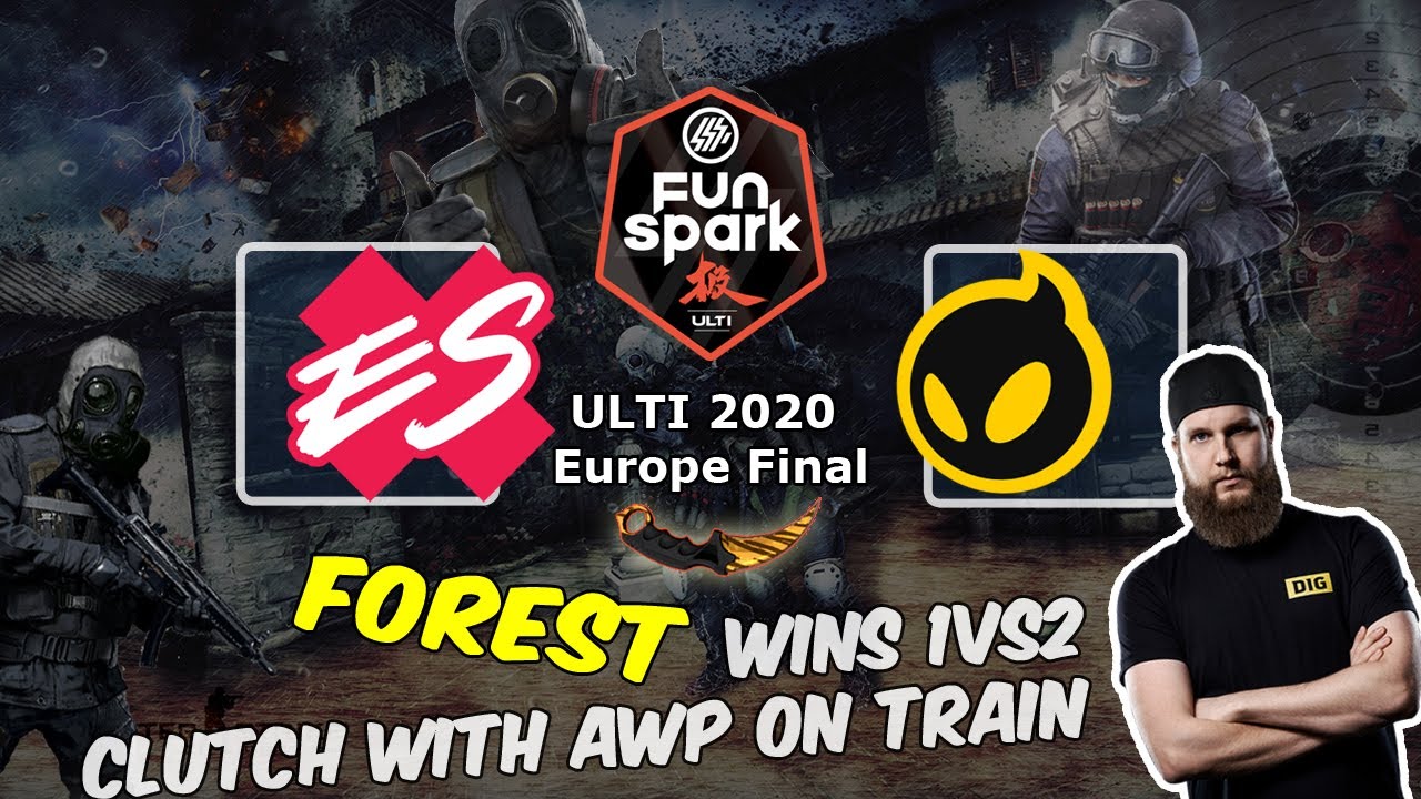 F0rest wins 1vs2 clutch with AWP on Train, Extra Salt vs Dignitas, FunSpark ULTI 2020 Europe