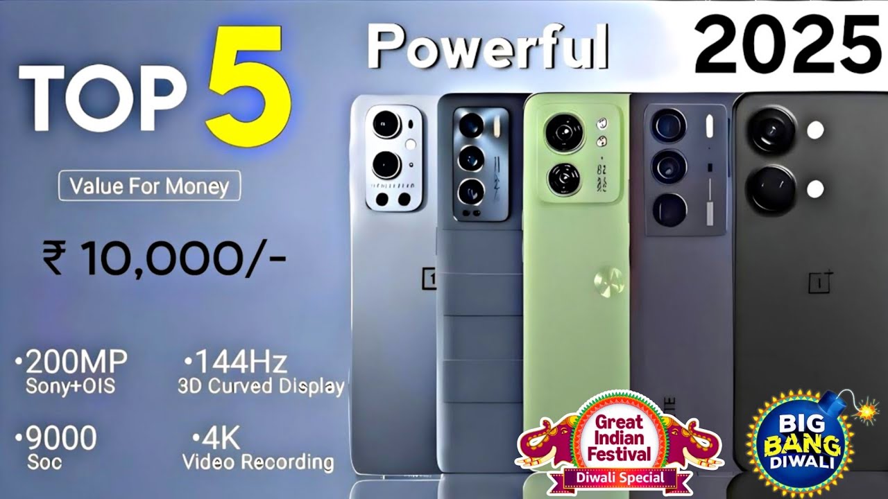 Top 5 best smartphone under 10000 | Best Deals | big bang diwali sale ...