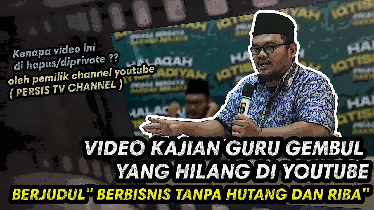 MISTERI !! VIDEO GURU GEMBUL YANG HILANG DI YOUTUBE BERJUDUL