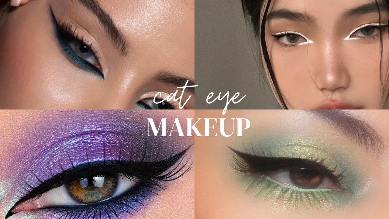 Cat Eye Makeup | Sharp Eye Looks - YouTube