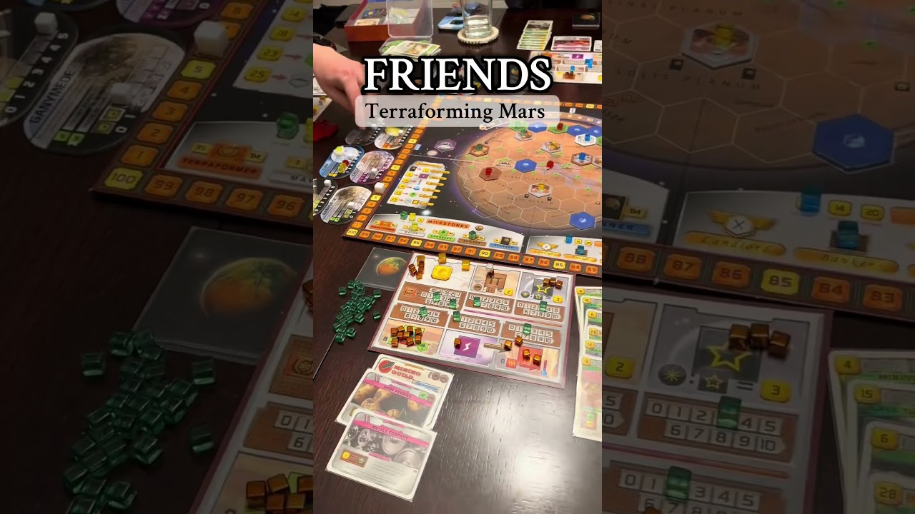 Board Game Night with Friends - Terraforming Mars is a Blast! 