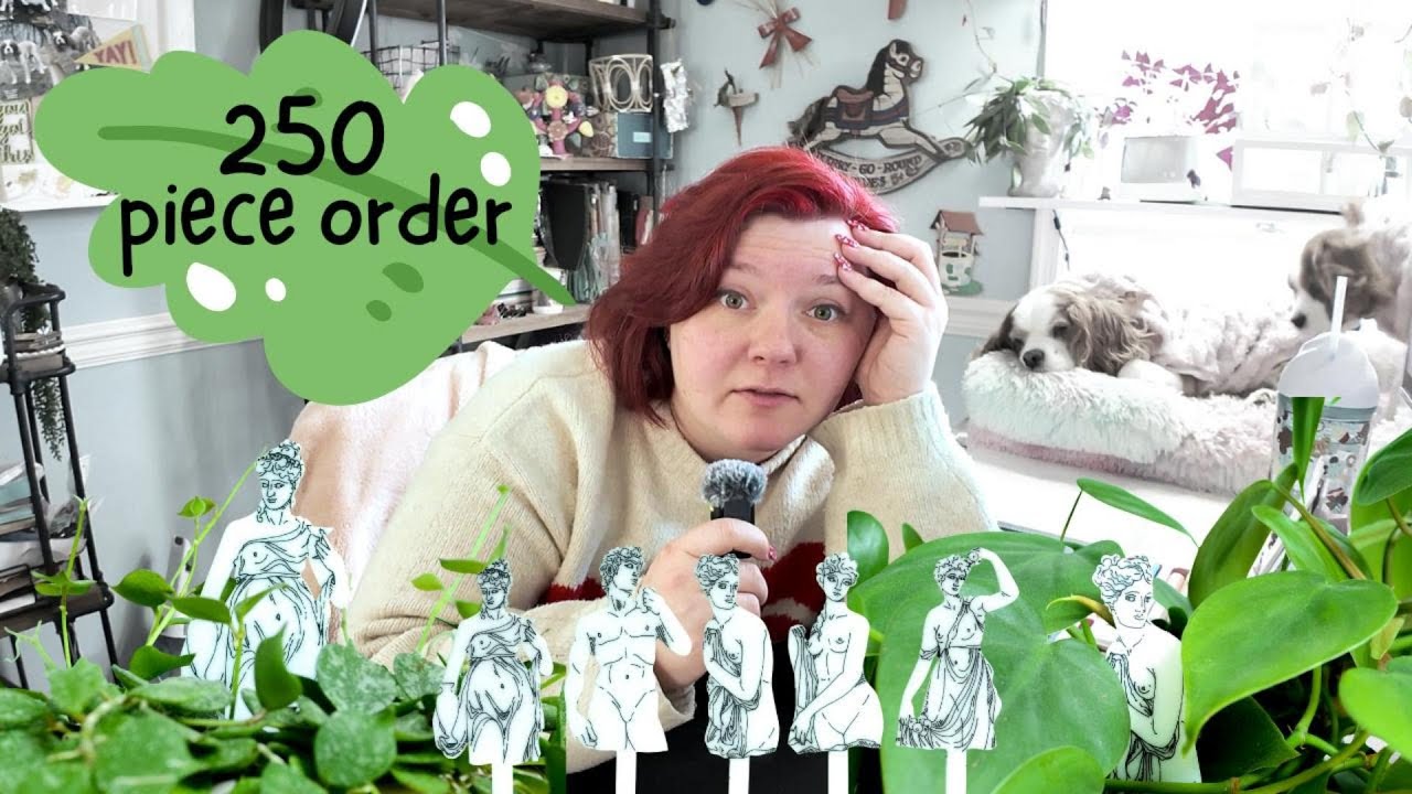 Running on Fumes to Finish a 250 Piece Order | Art Studio Vlog