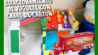 Estacionamiento De Juguete Con Cajas De Carton Facil - Toy Parking With Cardboard Boxes